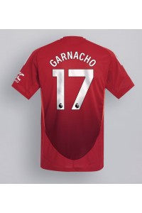 Fotbalové Dres Manchester United Alejandro Garnacho #17 Domácí Oblečení 2024-25 Krátký Rukáv